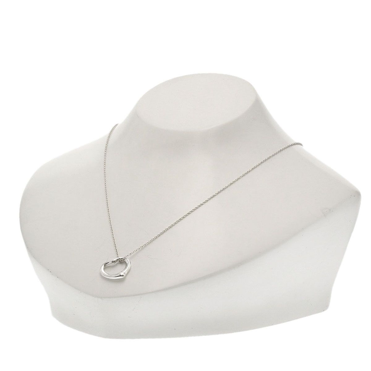 Tiffany & Co Open Heart Necklace Silver — view 5