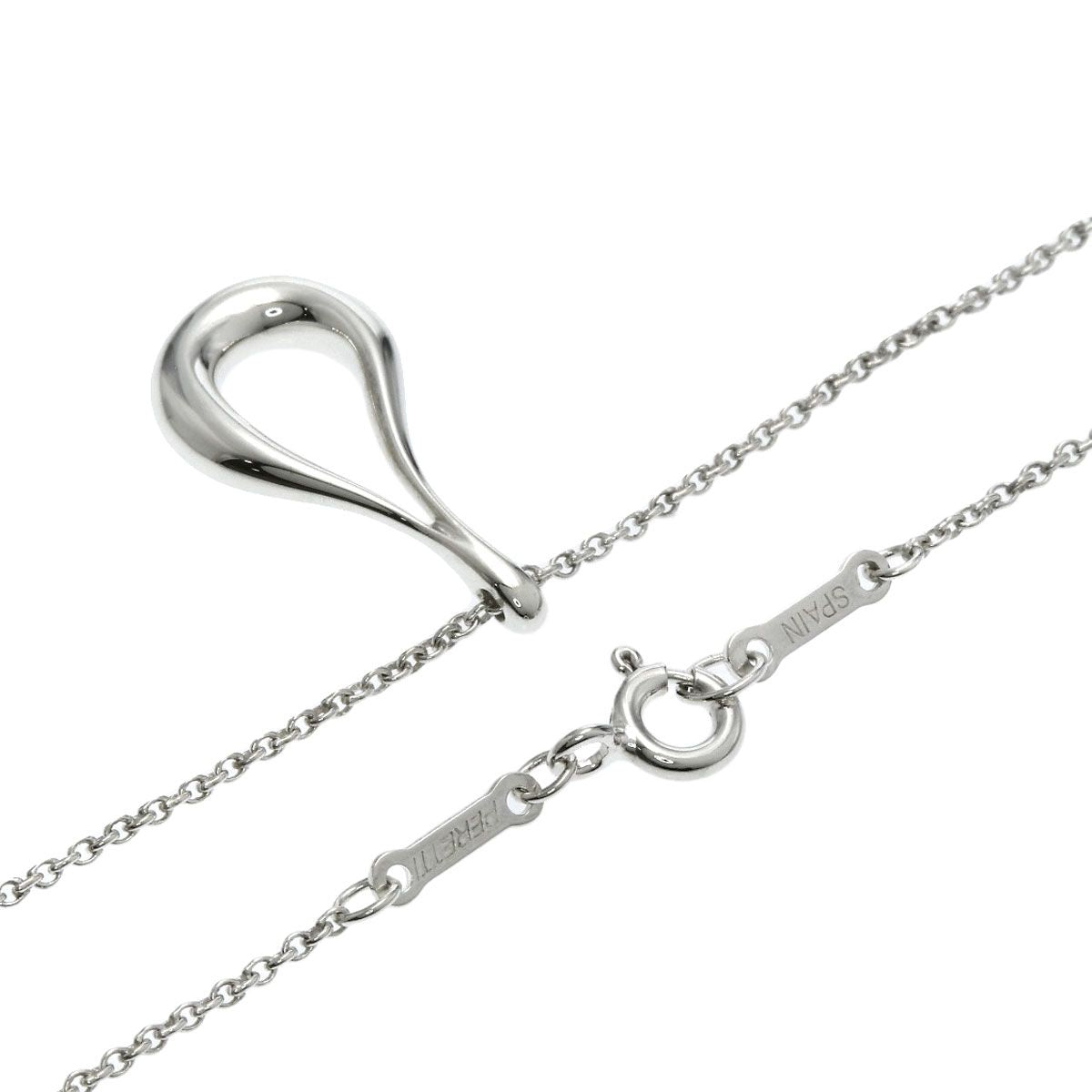 Tiffany & Co Open Teardrop Necklace Silver — view 2