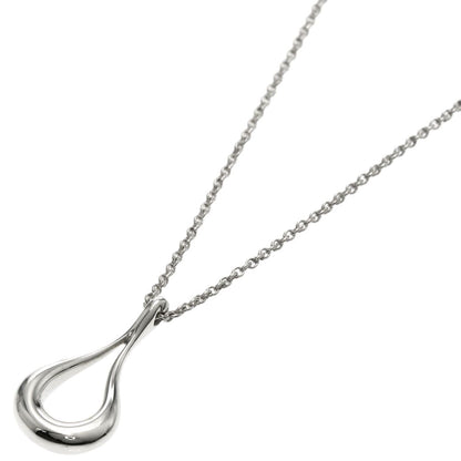 Tiffany & Co Open Teardrop Necklace Silver
