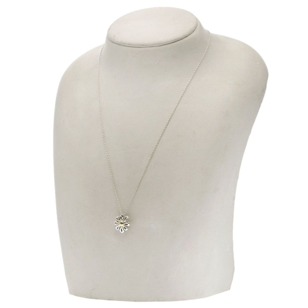 Tiffany & Co Daisy Necklace Silver 18k Yellow Gold — view 4