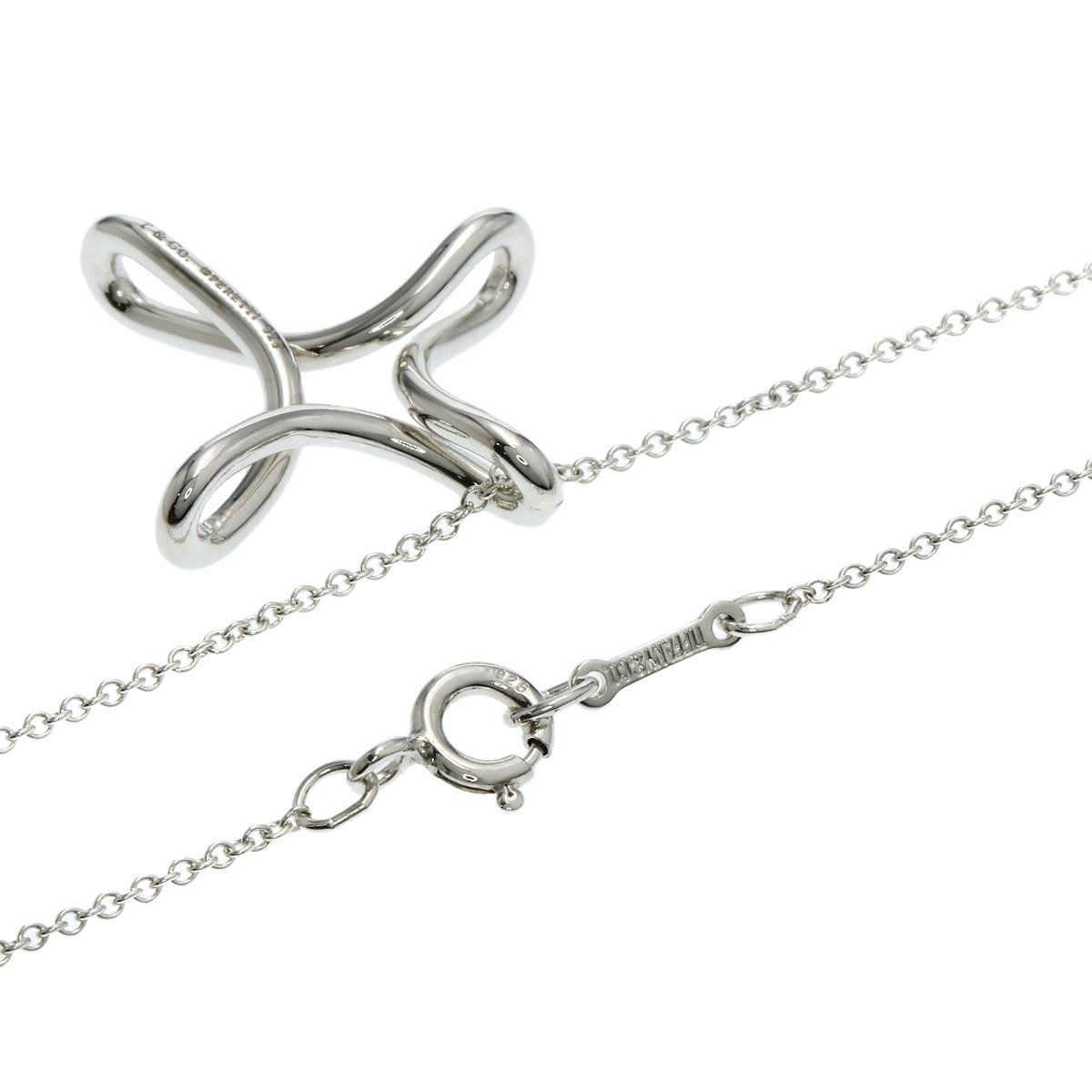Tiffany & Co Infinity Cross Necklace Silver — view 2