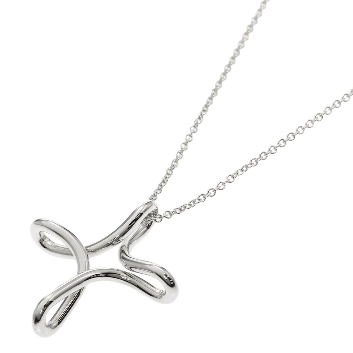Tiffany & Co Infinity Cross Necklace Silver