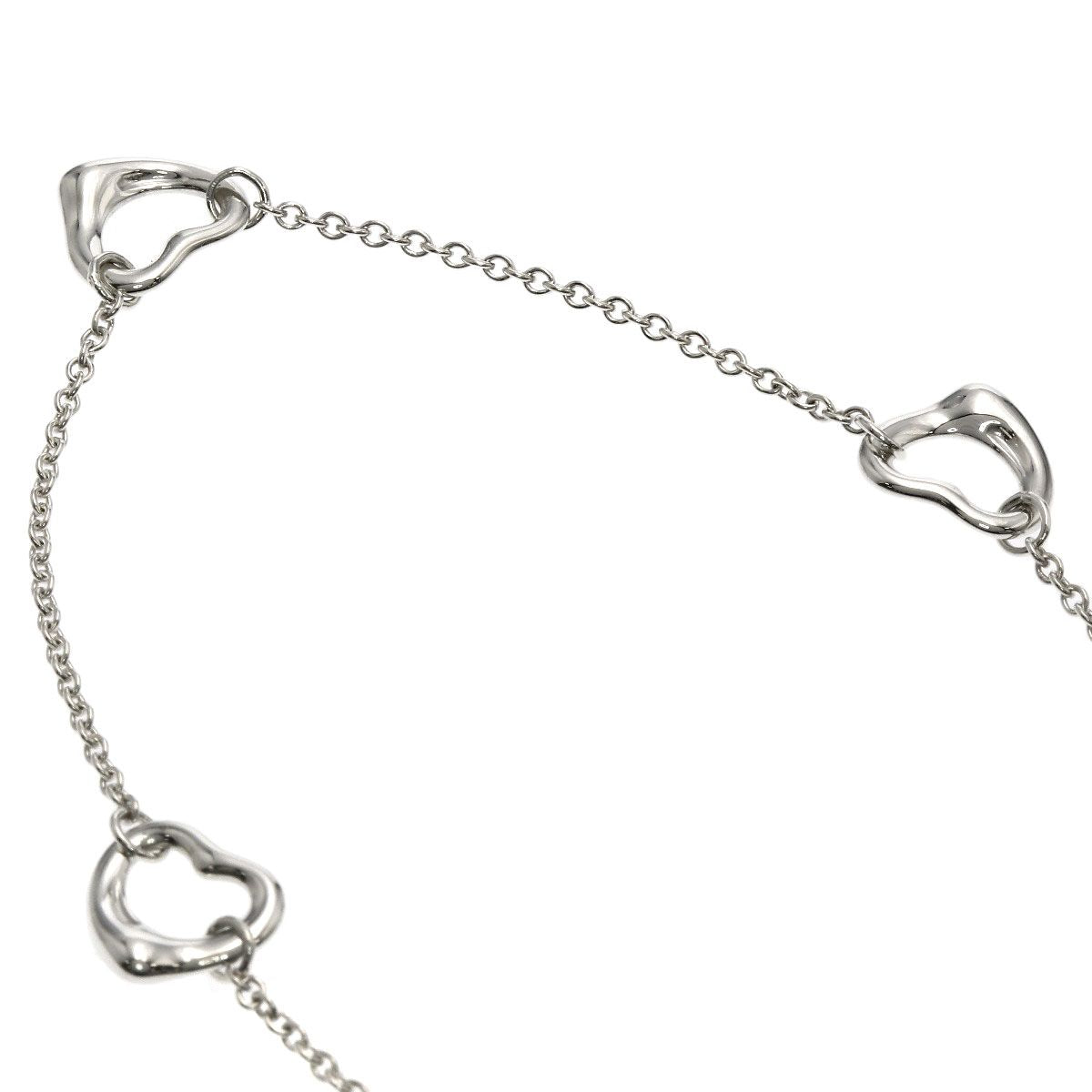 Tiffany & Co Triple Open Heart Necklace Silver — view 2