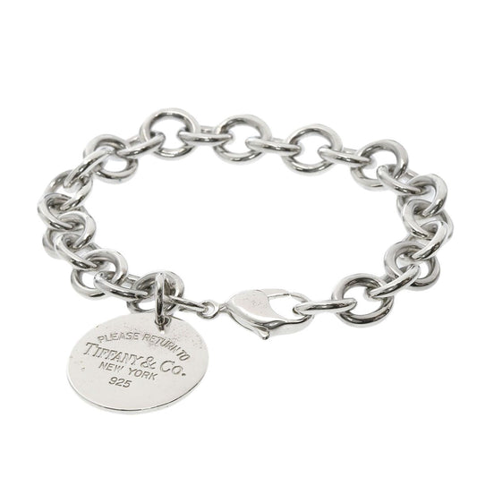 Tiffany & Co Return to Tiffany Round Tag Bracelet Silver
