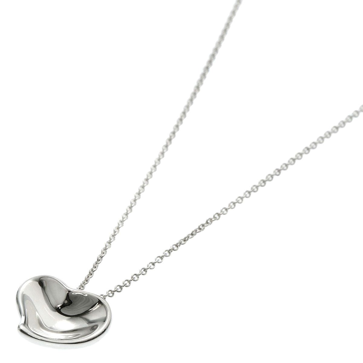 Tiffany & Co Full Heart Necklace Silver