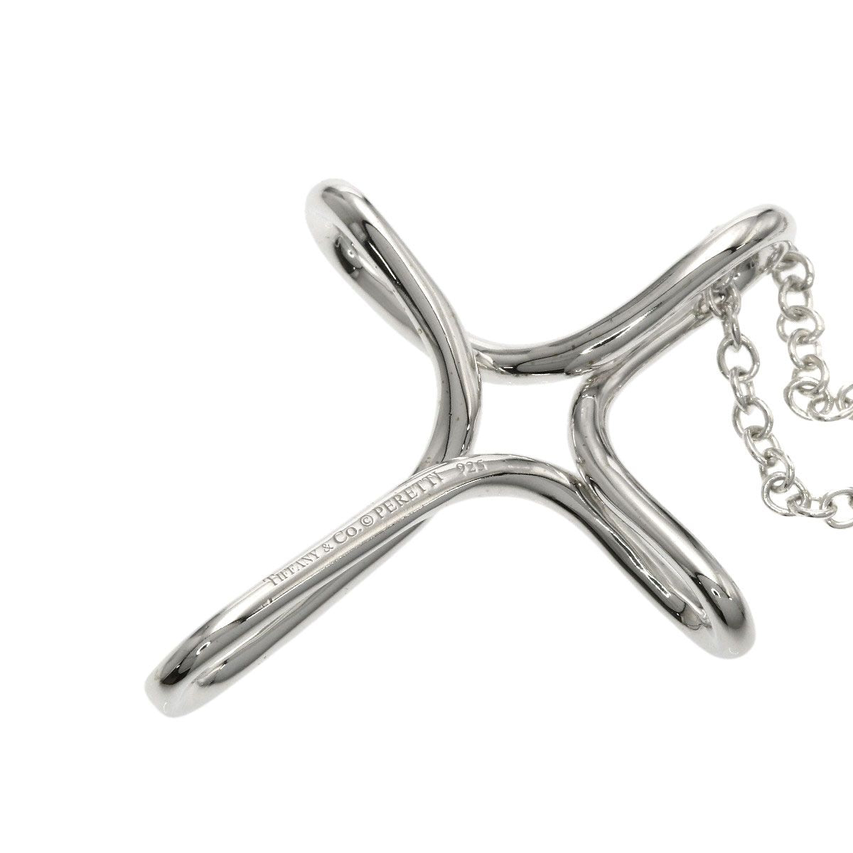 Tiffany & Co Open Cross Necklace Silver — view 4