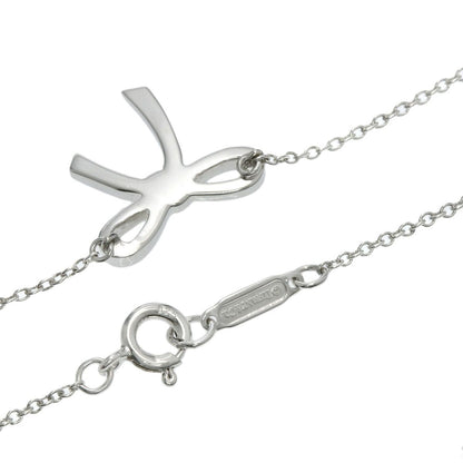 Tiffany & Co Bow Ribbon Necklace Silver — view 2