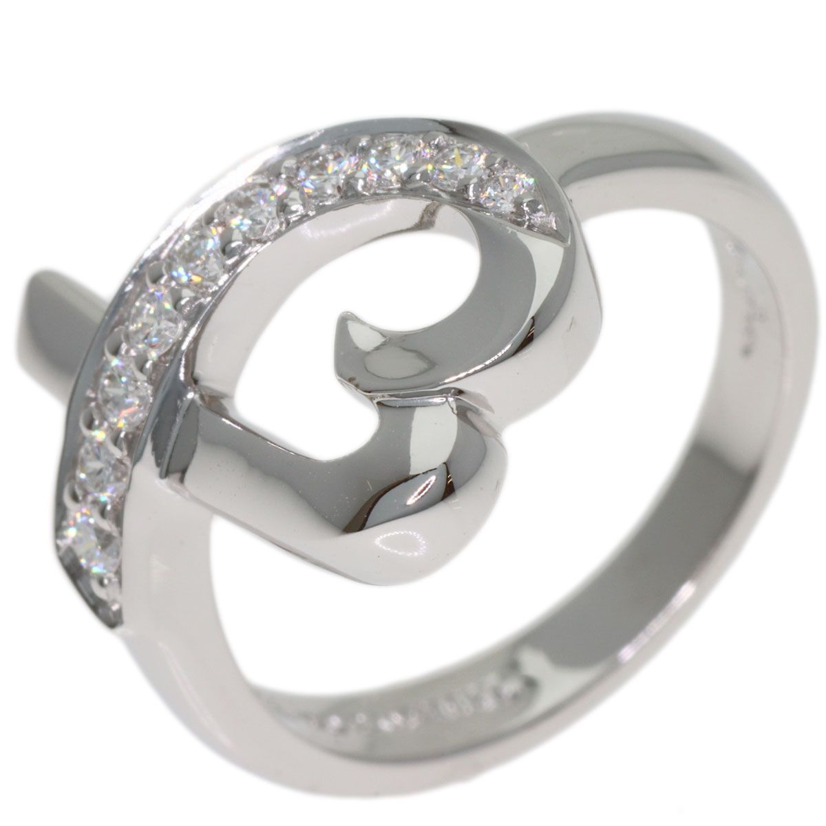 Tiffany & Co Loving Heart Diamond Ring 18k White Gold — view 2