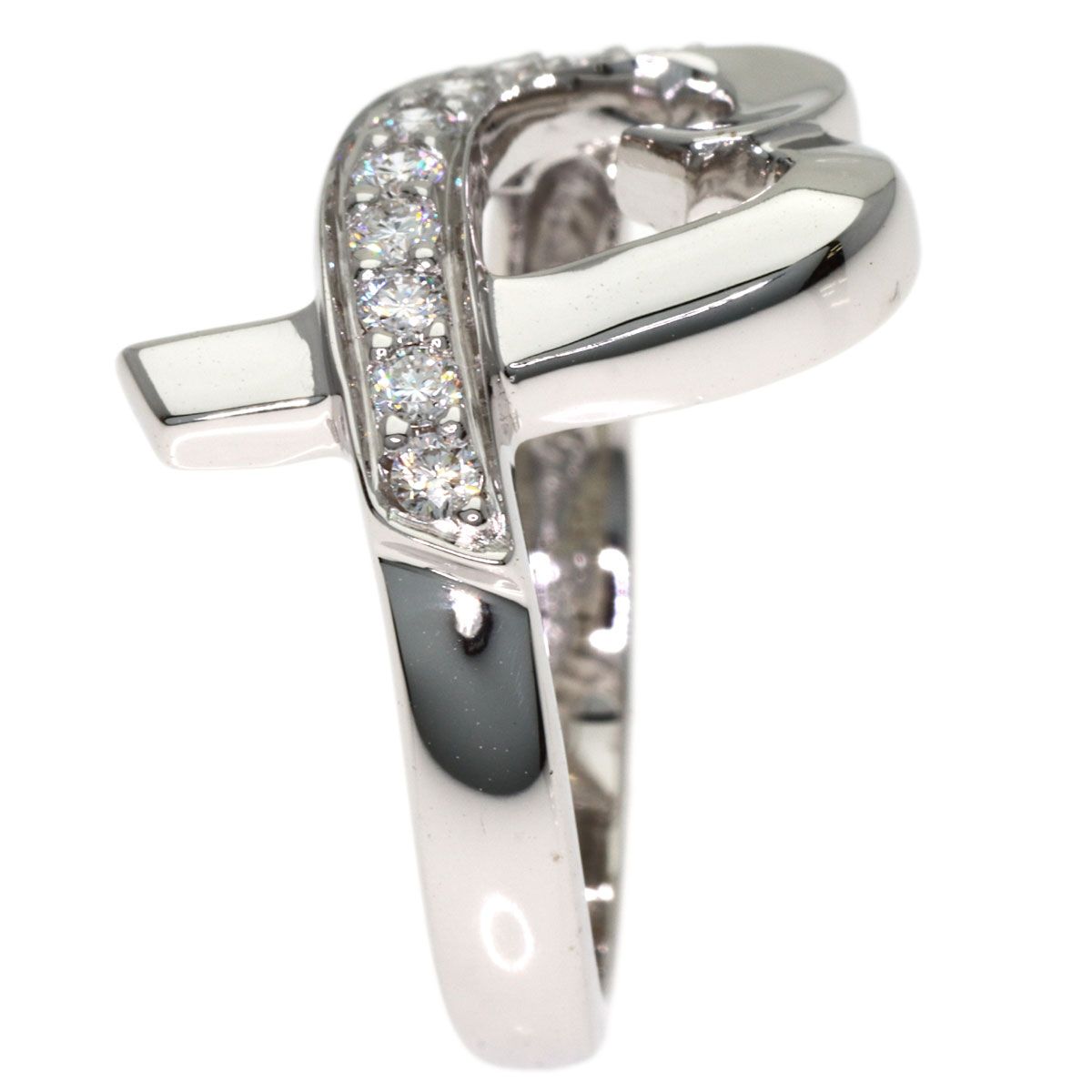 Tiffany & Co Loving Heart Diamond Ring 18k White Gold — view 3