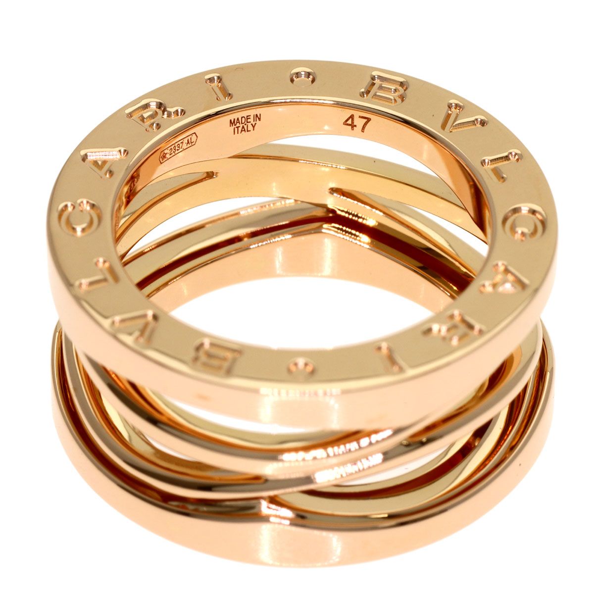 Bvlgari B.zero1 Legend Band 47 Ring 18k Pink Gold — view 4
