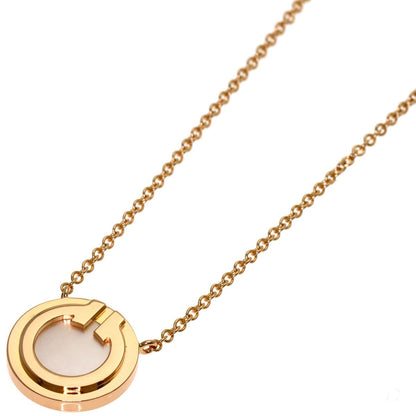 Tiffany & Co T Two Circle Shell Necklace 18k Pink Gold