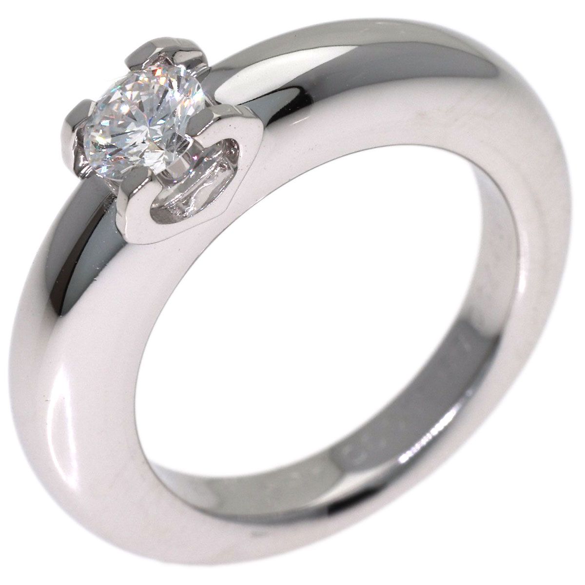 Cartier C de Cartier Diamond 45 Ring 18k White Gold — view 2