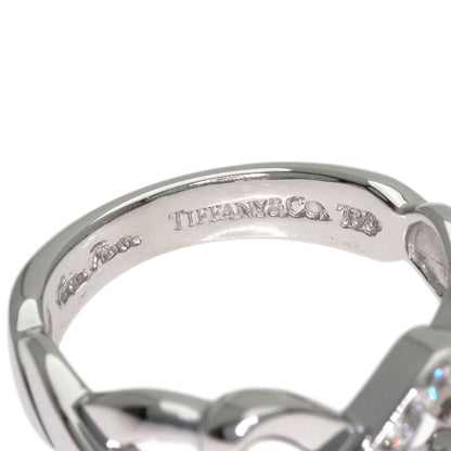 Tiffany & Co Double Loving Heart Diamond Ring 18k White Gold — view 5