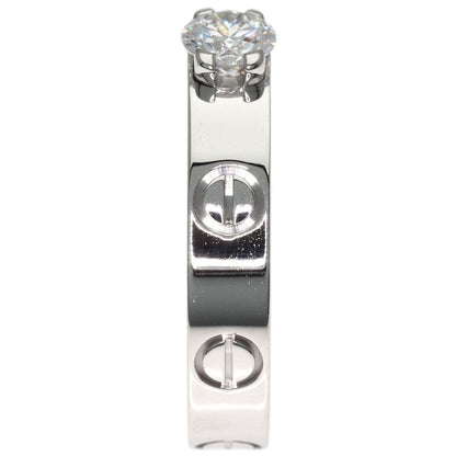 Cartier Mini Love Solitaire Diamond 50 Ring 18k White Gold — view 3