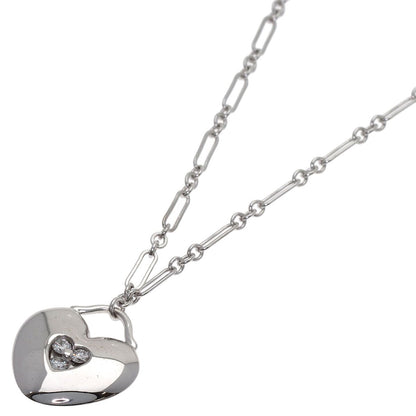Tiffany & Co Heart Diamond Necklace 18k White Gold