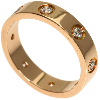Cartier Mini Love Ring Full Diamond 48 18k Pink Gold