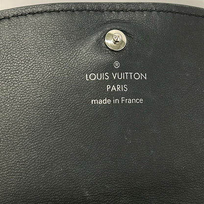 Louis Vuitton Bifold Wallet Mahina Portefeuille Iris Compact Noir Leather — view 6