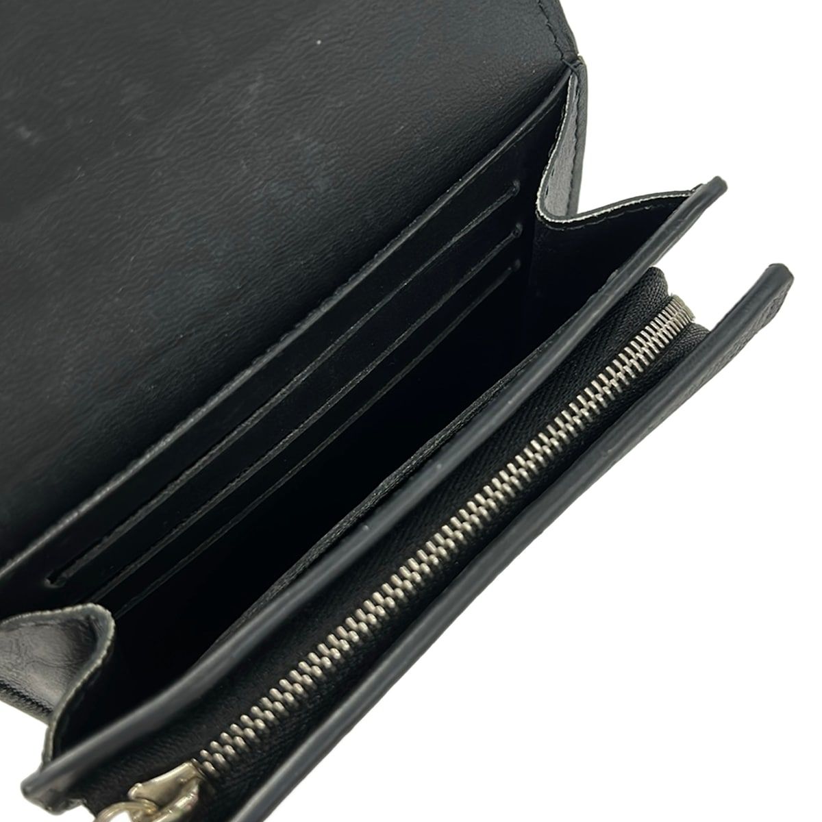 Louis Vuitton Bifold Wallet Mahina Portefeuille Iris Compact Noir Leather — view 4