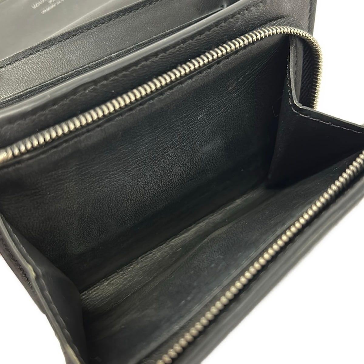 Louis Vuitton Bifold Wallet Mahina Portefeuille Iris Compact Noir Leather — view 5