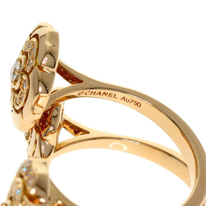 Chanel Camellia Open Diamond Way Ring 18K Pink Gold — view 7