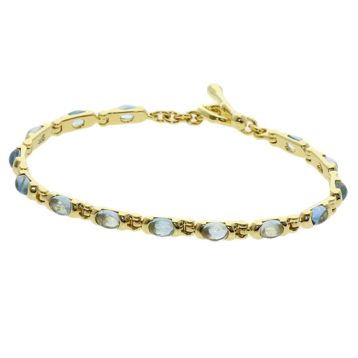 Tiffany & Co Aquamarine Bracelet 18k Yellow Gold