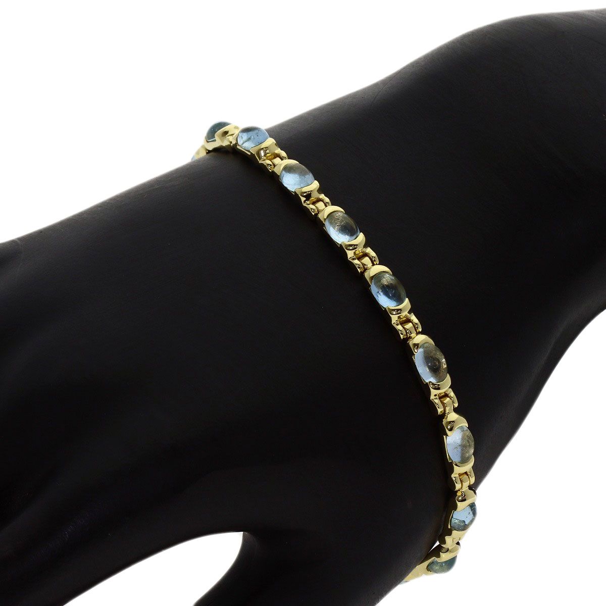 Tiffany & Co Aquamarine Bracelet 18k Yellow Gold — view 5
