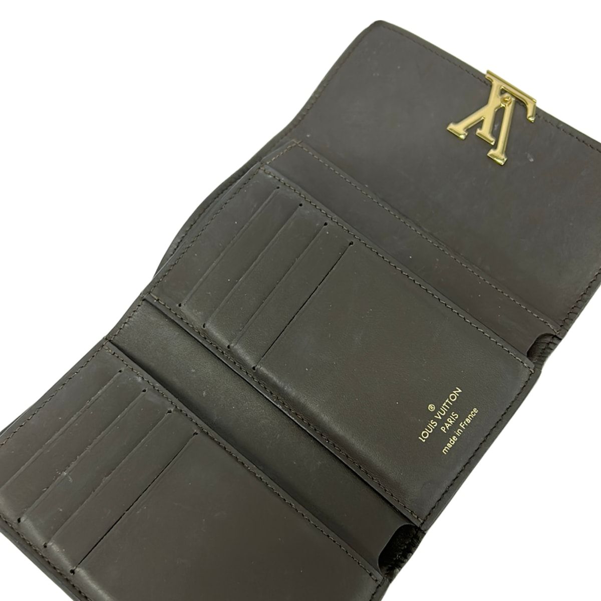 Louis Vuitton Trifold Wallet Parnassea Portefeuille Capucines Compact Galet — view 3