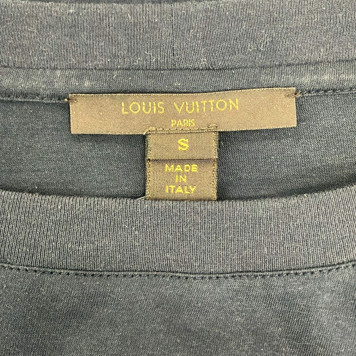 Louis Vuitton Tunic Dark Navy Blue Bordeaux Crew Neck Long Sleeve S — view 3