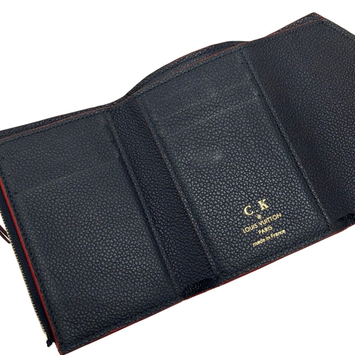 Louis Vuitton Trifold Wallet Monogram Empreinte Portefeuille Victorine Marine — view 3
