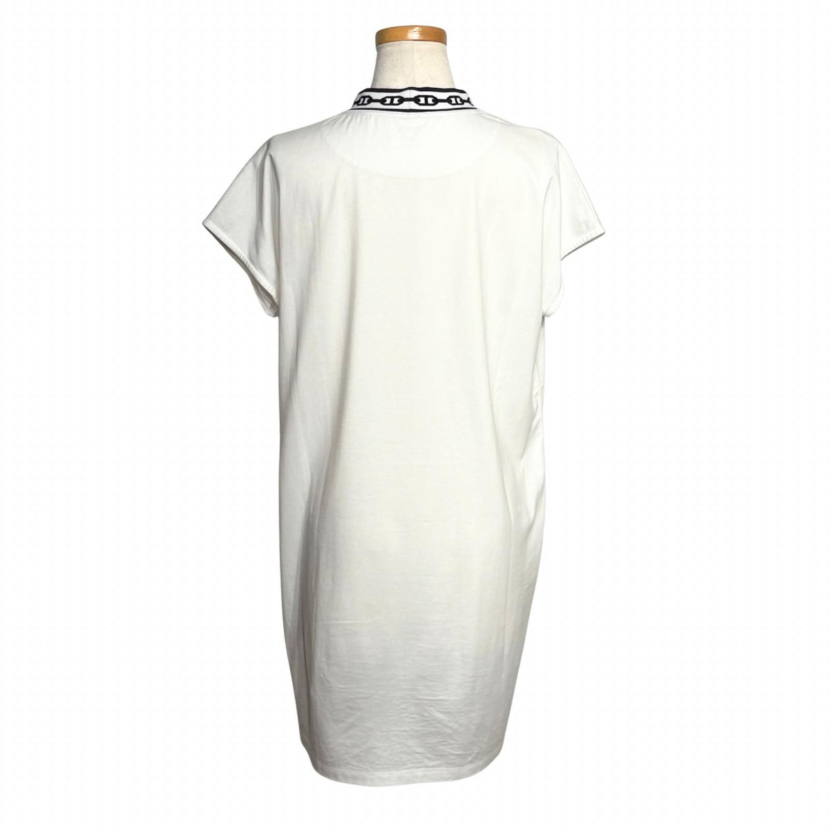 Hermes Chaine D'ancre Motif Dress White Cotton 34 — view 3