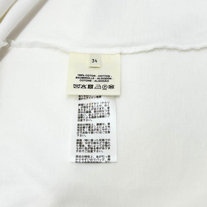 Hermes Chaine D'ancre Motif Dress White Cotton 34 — view 6