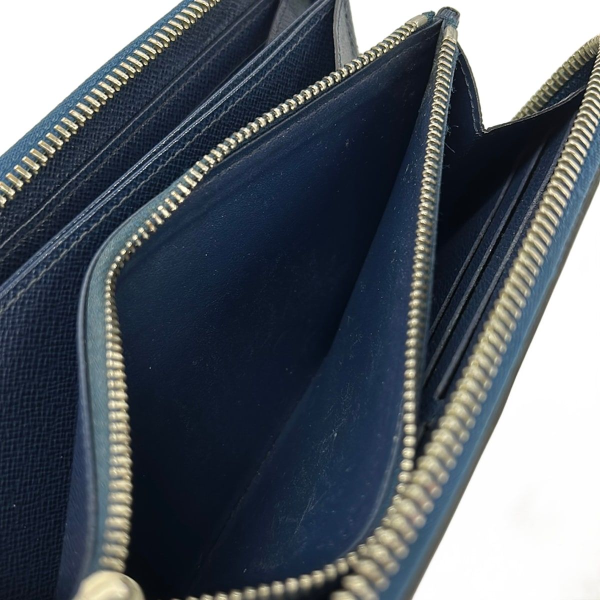 Louis Vuitton Wallet Epi Zippy Indigo Blue Leather — view 4