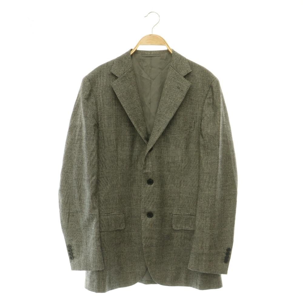 Loro Piana Beams Custom Tailor Tailored Jacket Glen Check Fully Lined Gray