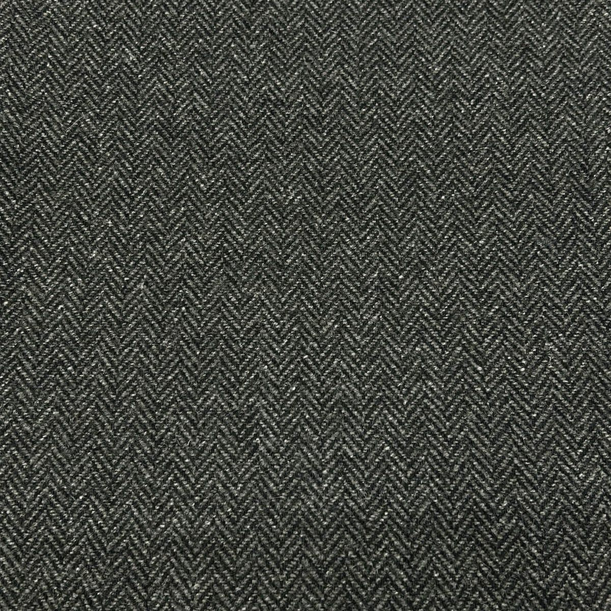 Hermes Shawl Gray Black Herringbone Cashmere Scarf — view 4