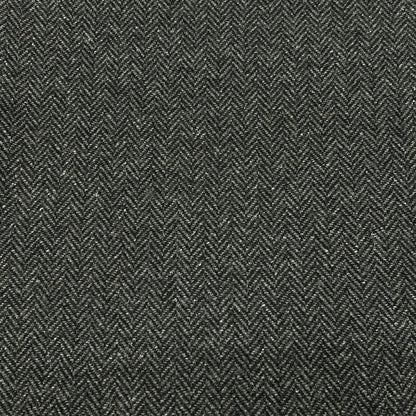 Hermes Shawl Gray Black Herringbone Cashmere Scarf — view 4