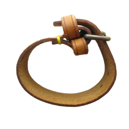 Louis Vuitton Poignet Handle Fixed Belt Logo Leather Brown — view 3