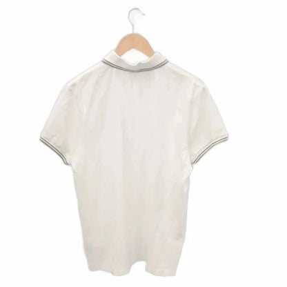 Moncler Polo Monica Corta Shirt Short Sleeve Logo Cotton White L — view 2