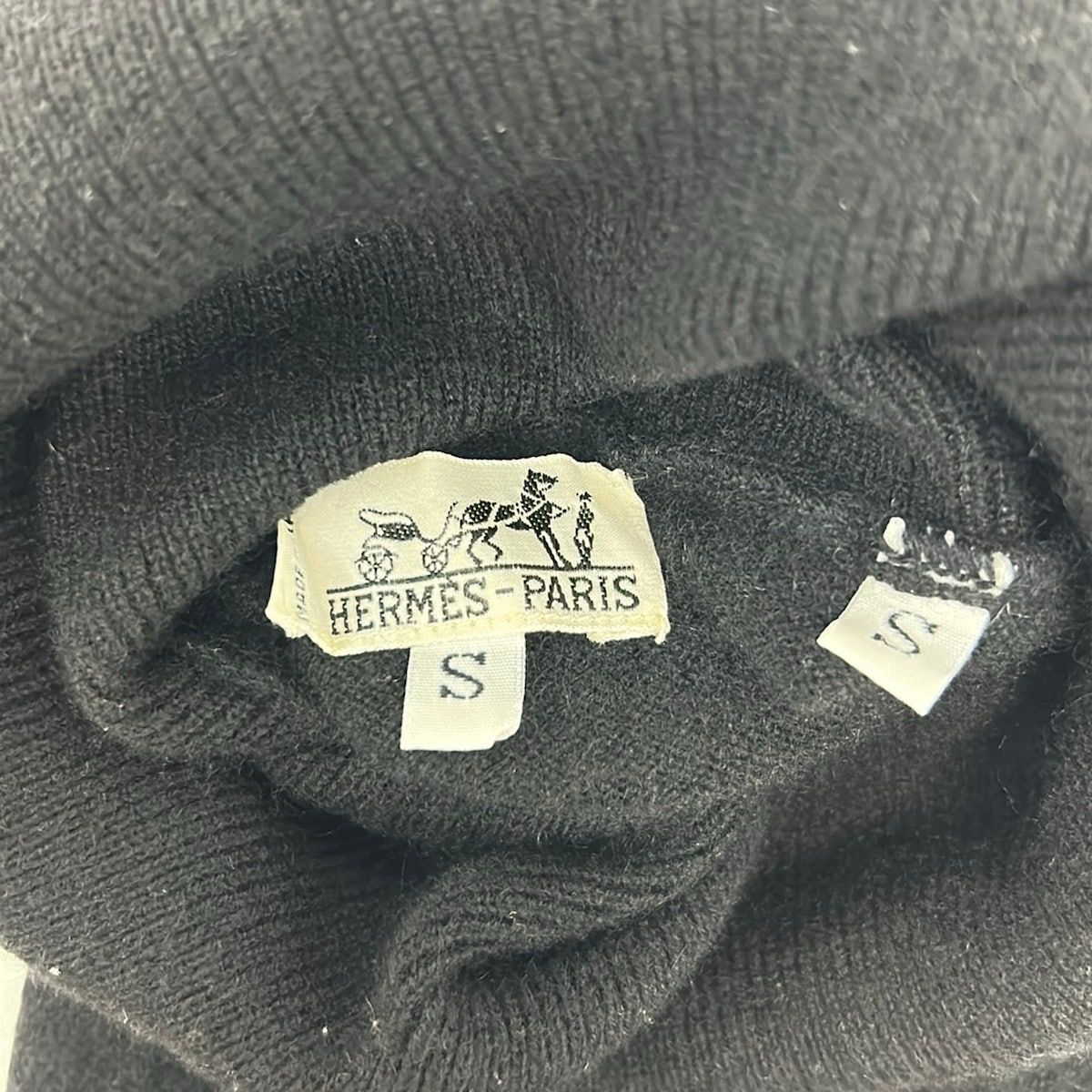 Hermes Long Sleeve Sweater Black S — view 3