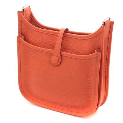 Hermes Evelyne III 23 Tangerine Silver Shoulder Bag Taurillon Clemence — view 2