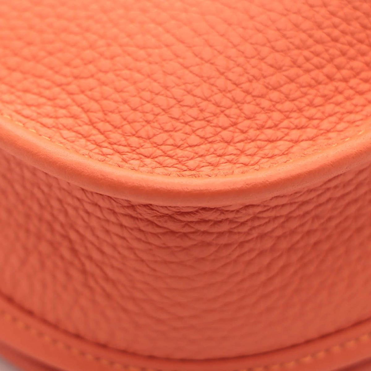 Hermes Evelyne III 23 Tangerine Silver Shoulder Bag Taurillon Clemence — view 4