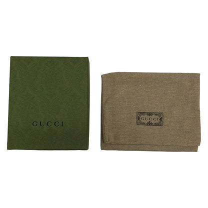 Gucci Bifold Wallet Beige Dark Brown Leather — view 7