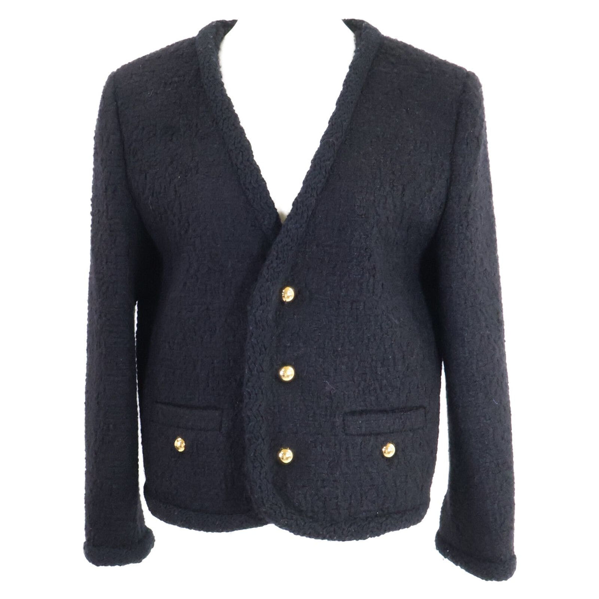 Celine Cashmere Silk Mixed Chasseur Jacket 38