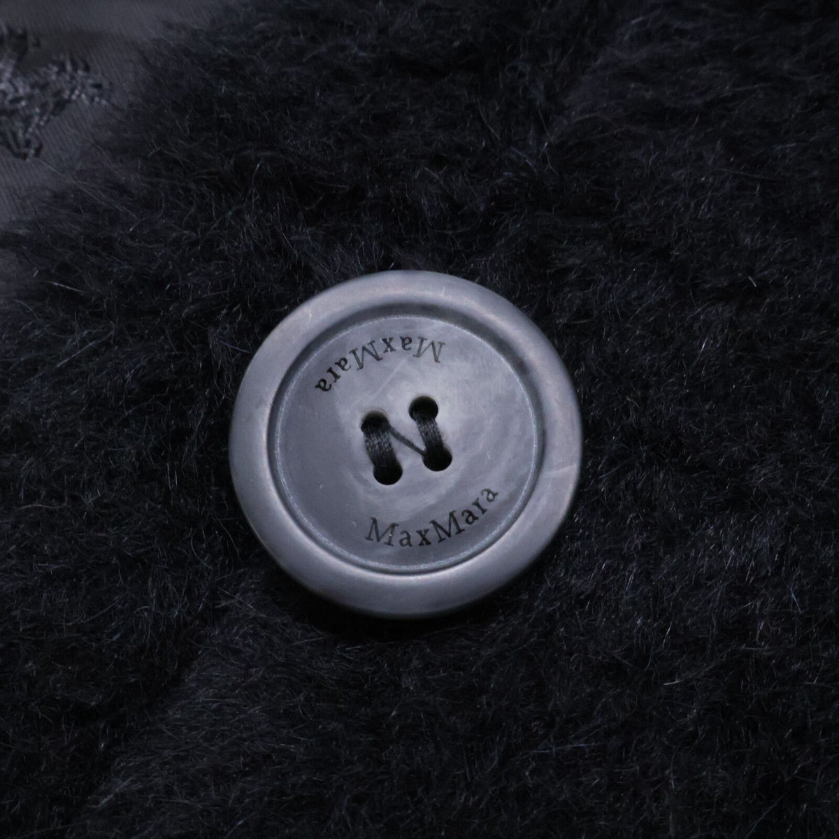 Max Mara Aleggio Alpaca Silk Blend Teddy Bear Cape SM — view 8