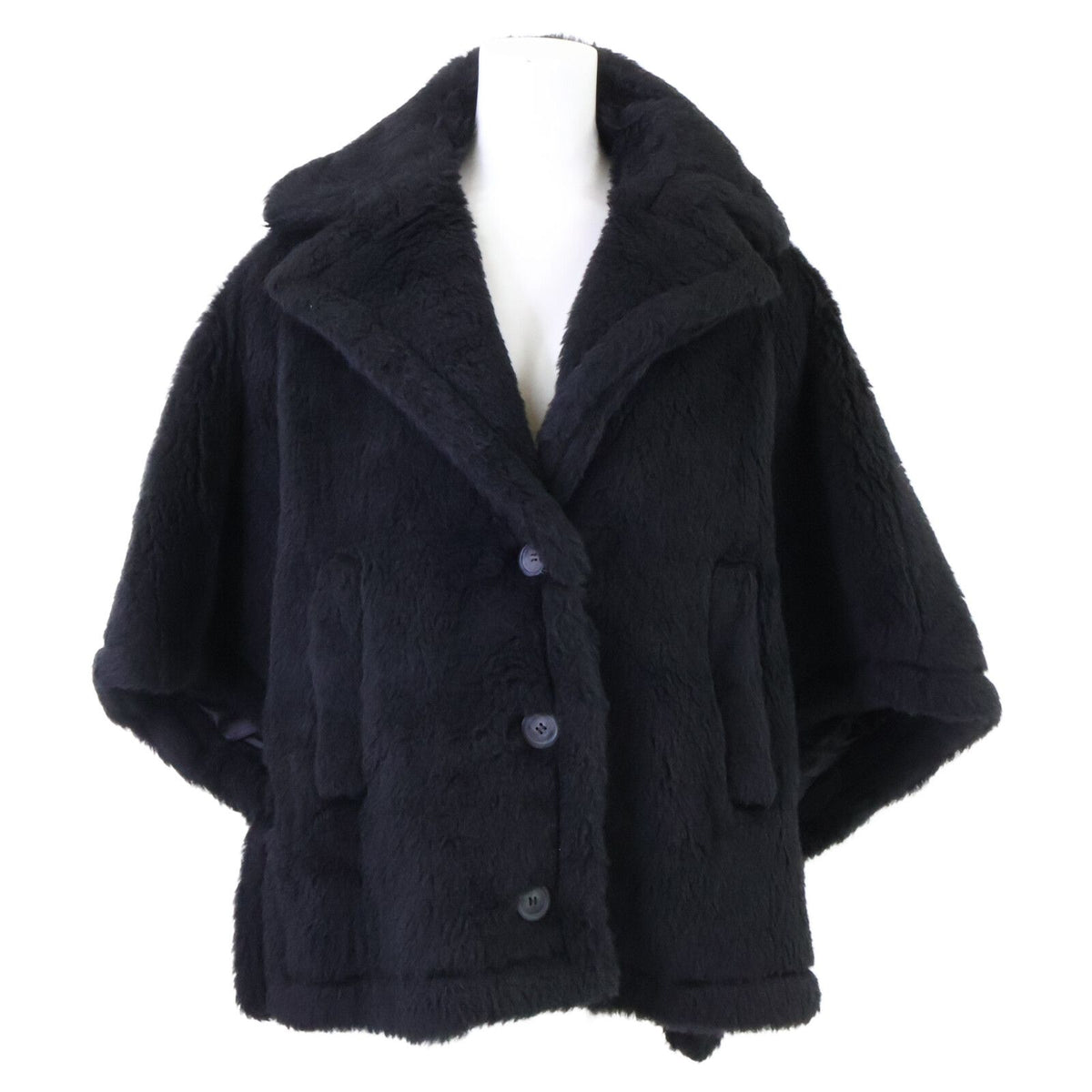 Max Mara Aleggio Alpaca Silk Blend Teddy Bear Cape SM