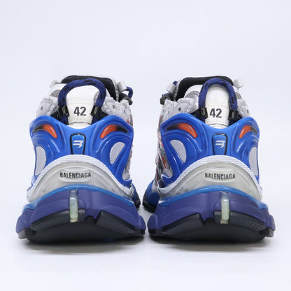 Balenciaga Runner Distressed Cutoff Mesh Sneakers — view 3