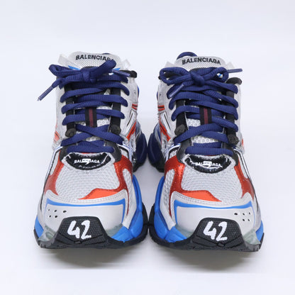 Balenciaga Runner Distressed Cutoff Mesh Sneakers — view 2