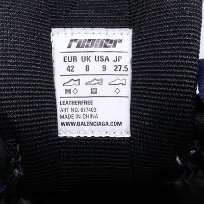 Balenciaga Runner Distressed Cutoff Mesh Sneakers — view 7
