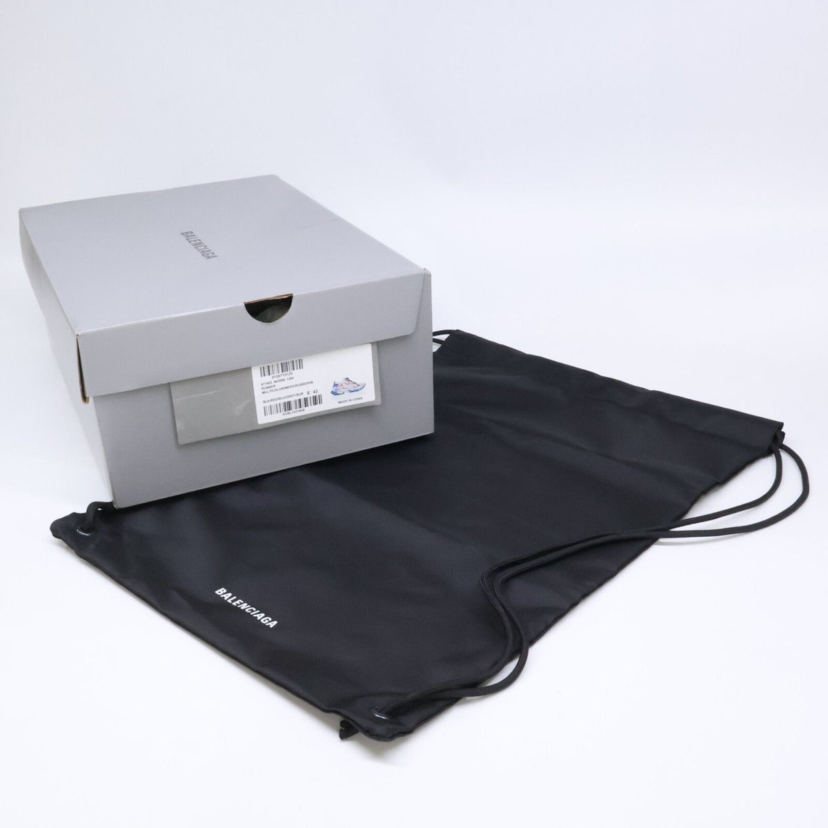 Balenciaga Runner Distressed Cutoff Mesh Sneakers — view 8