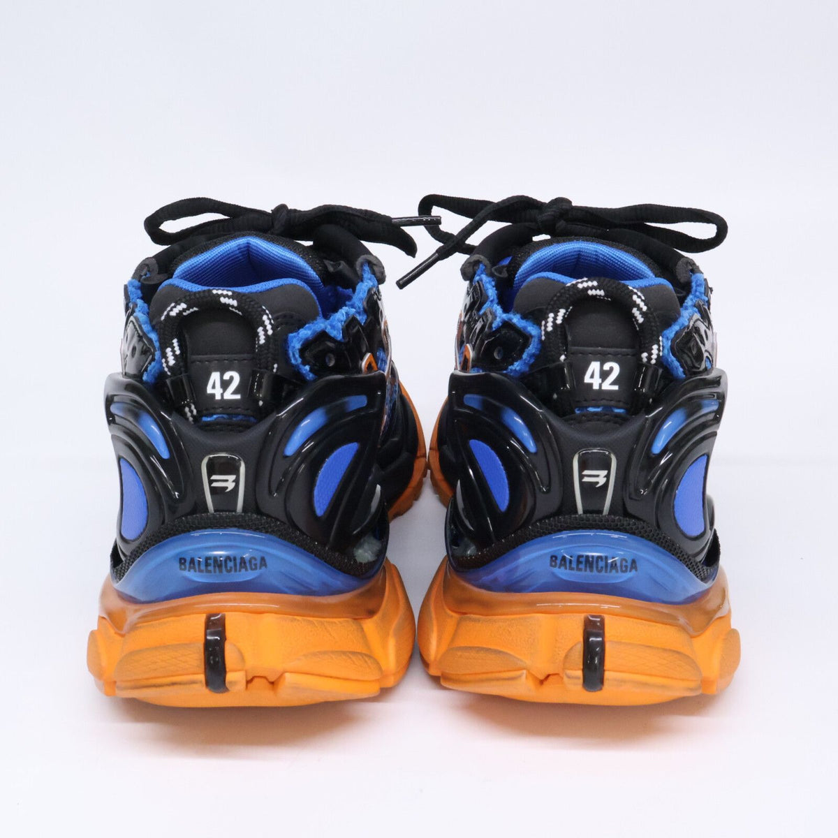 Balenciaga Runner Distressed Cutoff Mesh Sneakers — view 3