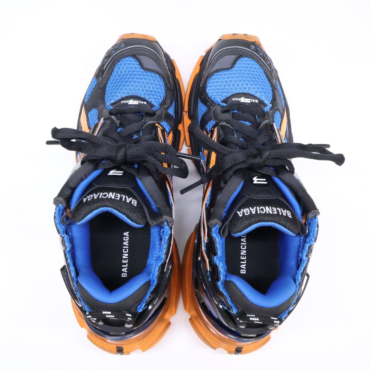 Balenciaga Runner Distressed Cutoff Mesh Sneakers — view 5